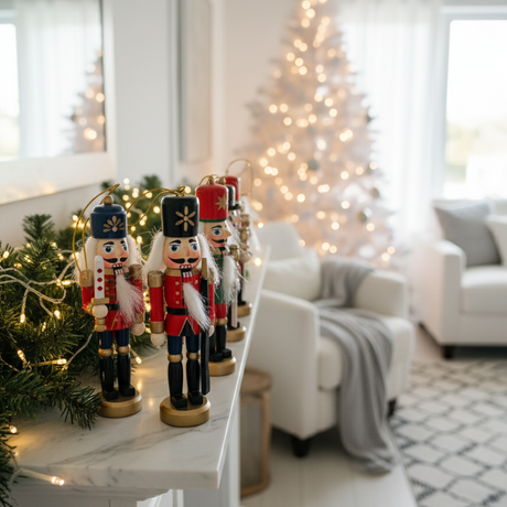 Mini Wooden Nutcracker Ornament Set