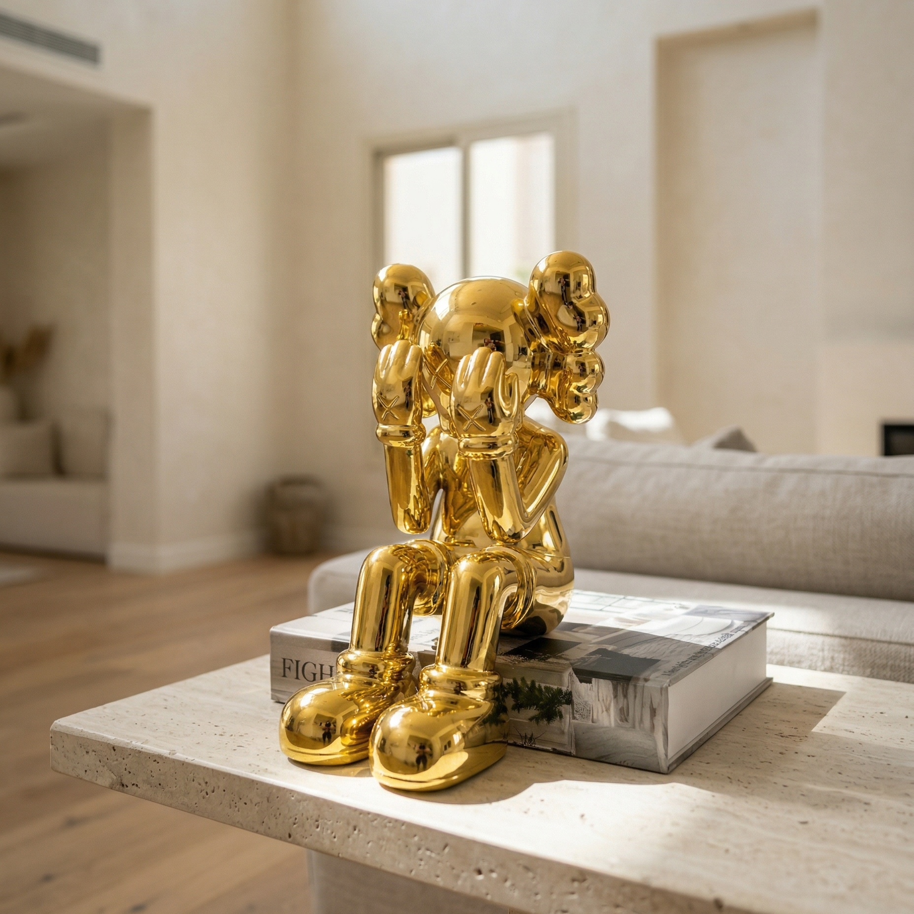 Gold Thinking Figure