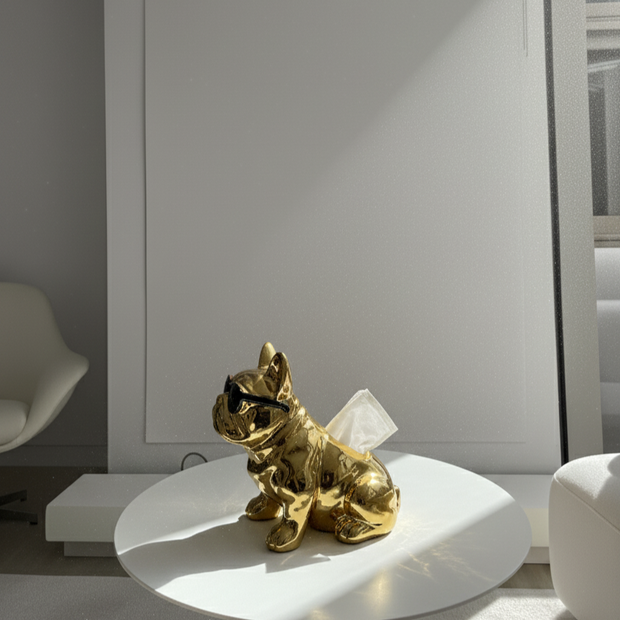 Luxe Bulldog Tissue Holder