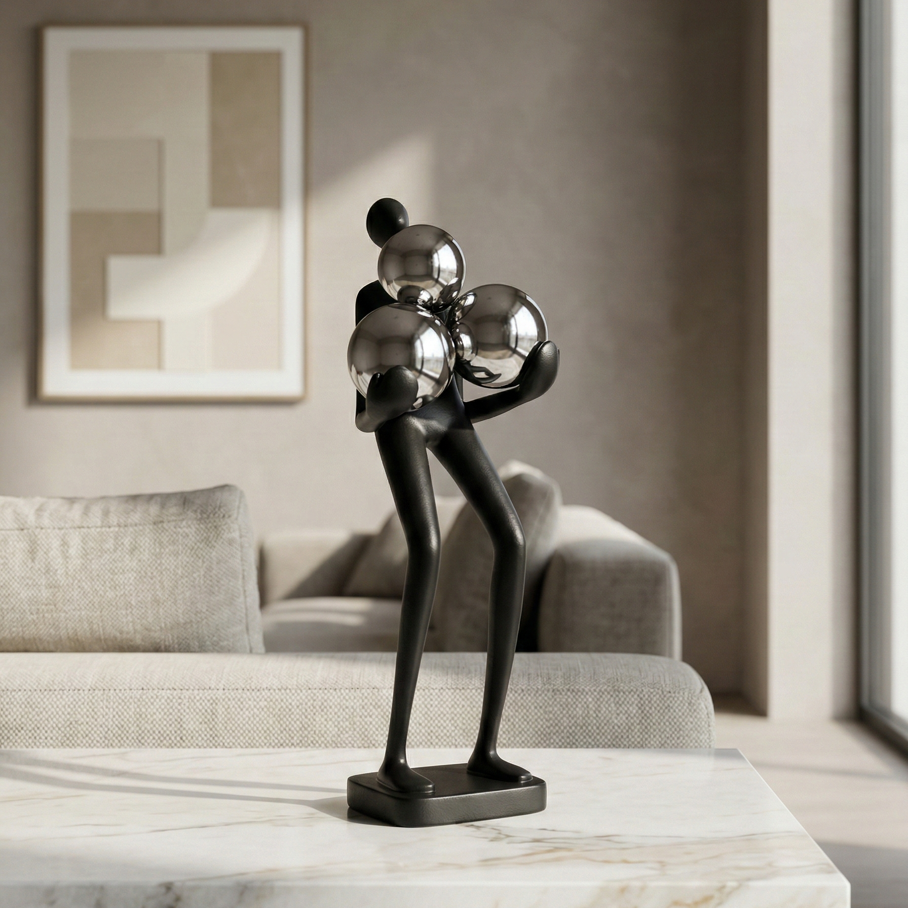 Cosmic Embrace Modern Sculpture