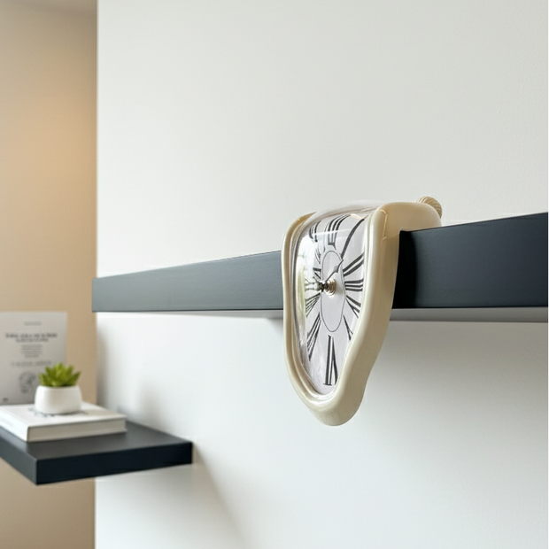 Melted Time Clock Sculpture