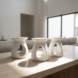 Carved Gypsum Aroma Warmer Set