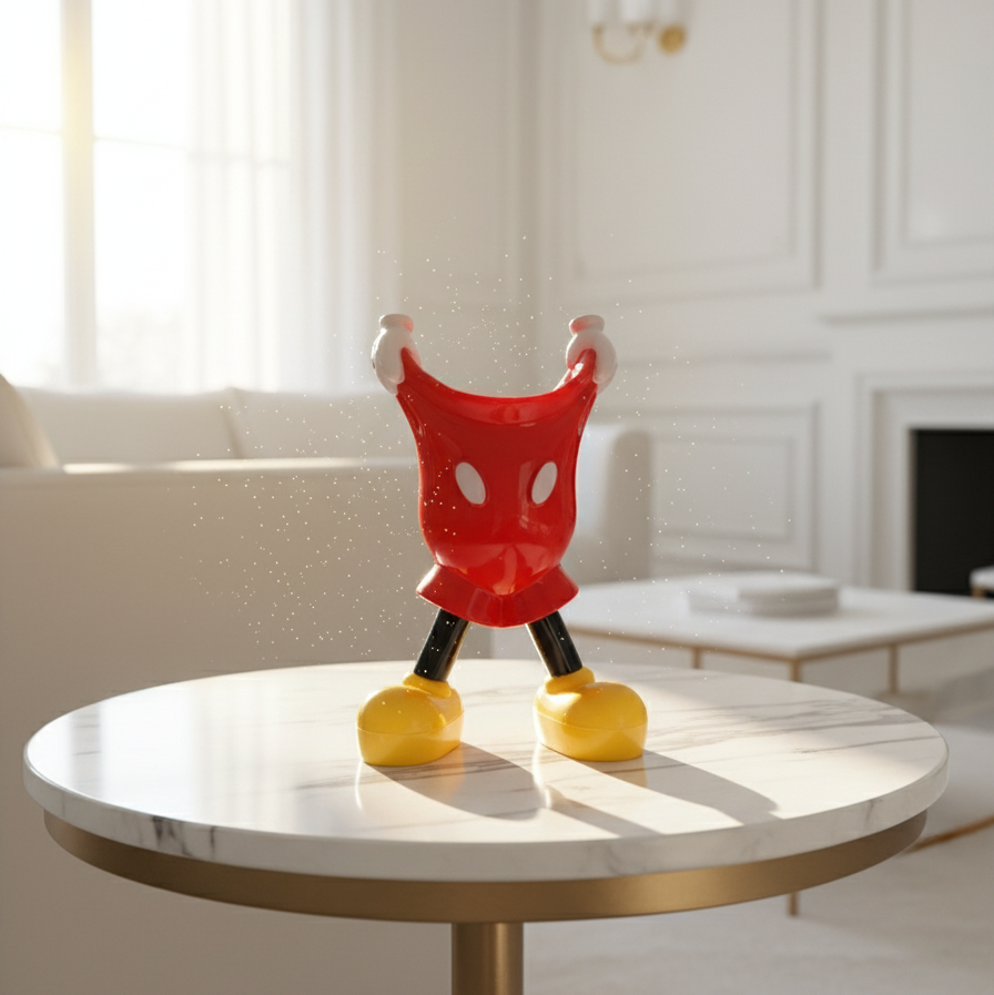 Mickey Shorts Sculpture