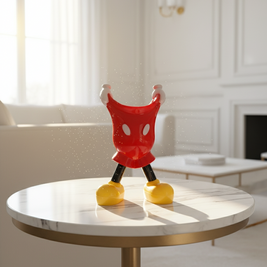 Mickey Shorts Sculpture