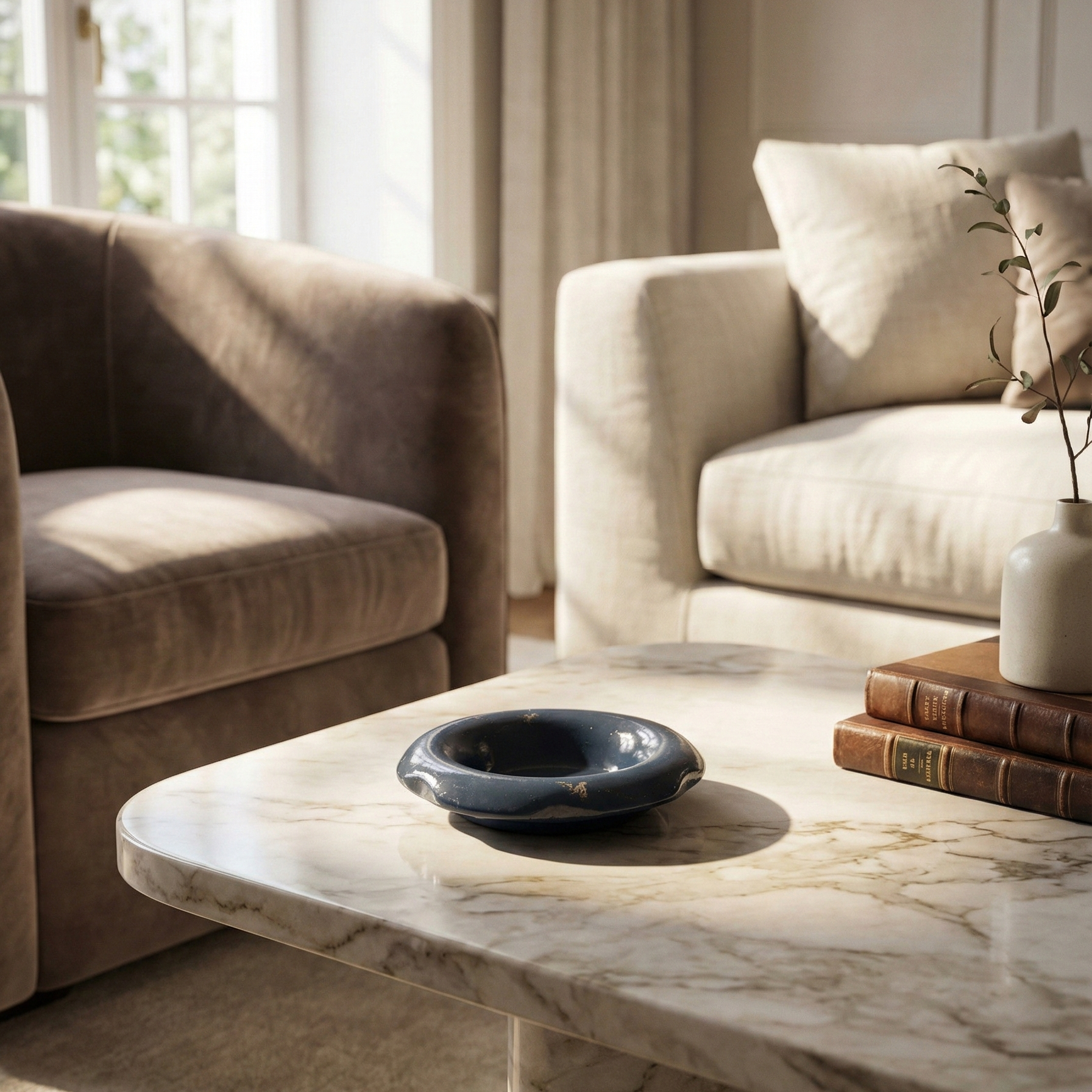 Handcrafted Glazed Clay Trinket Dish - Figi Home