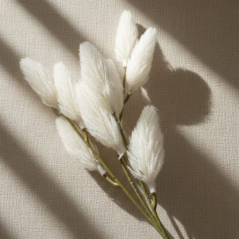 Ivory Feather Grass Stem