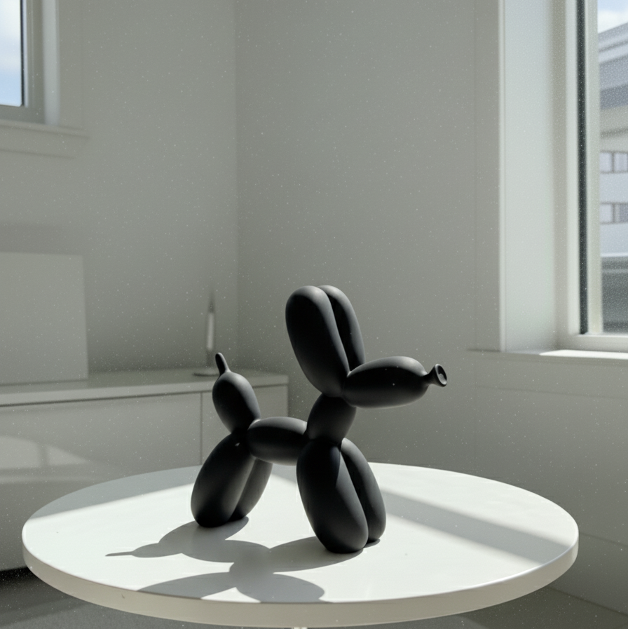 Matte Balloon Dog Sculpture