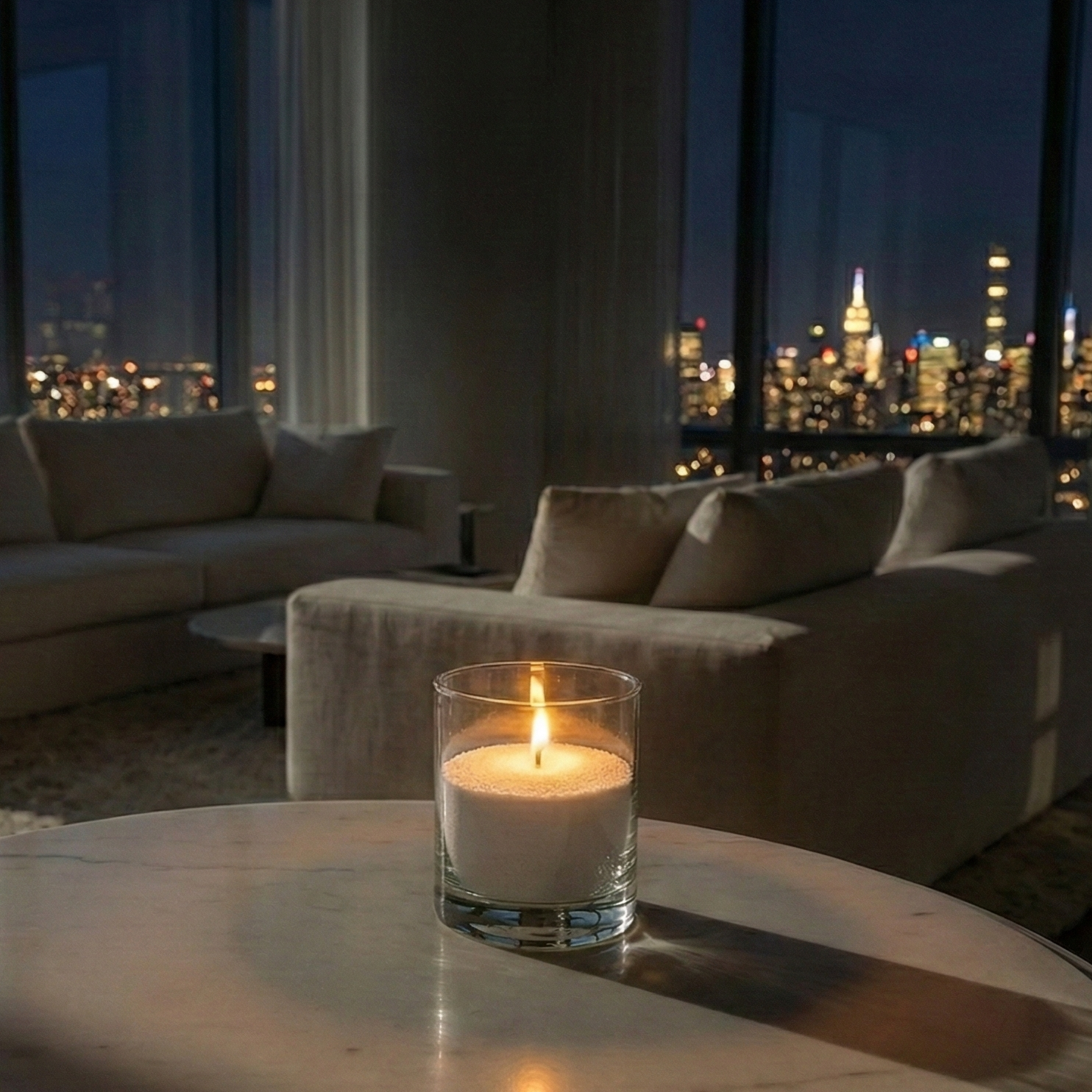 Clear Glass Cylinder Holder