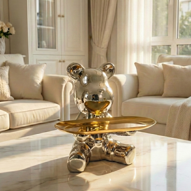 Teddy Bear Decorative Tray - Figi Home
