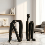 Thinker Duo Bookend Set