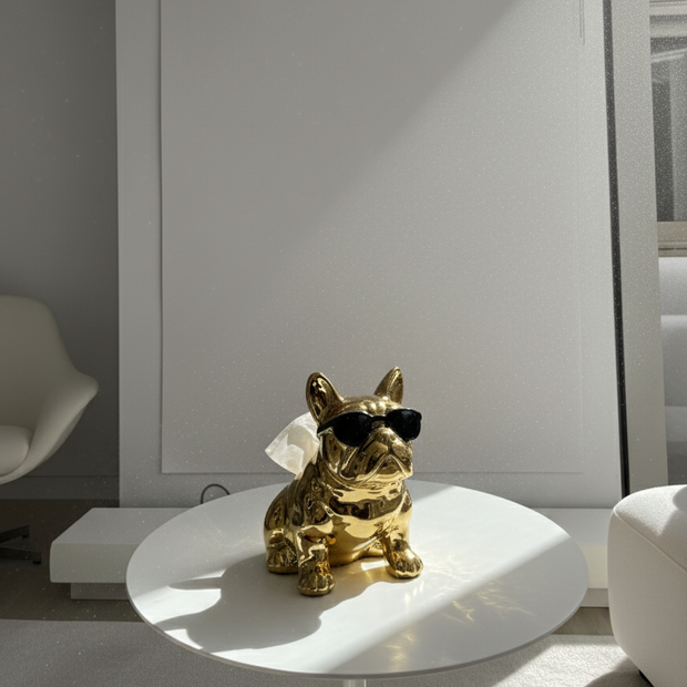 Luxe Bulldog Tissue Holder