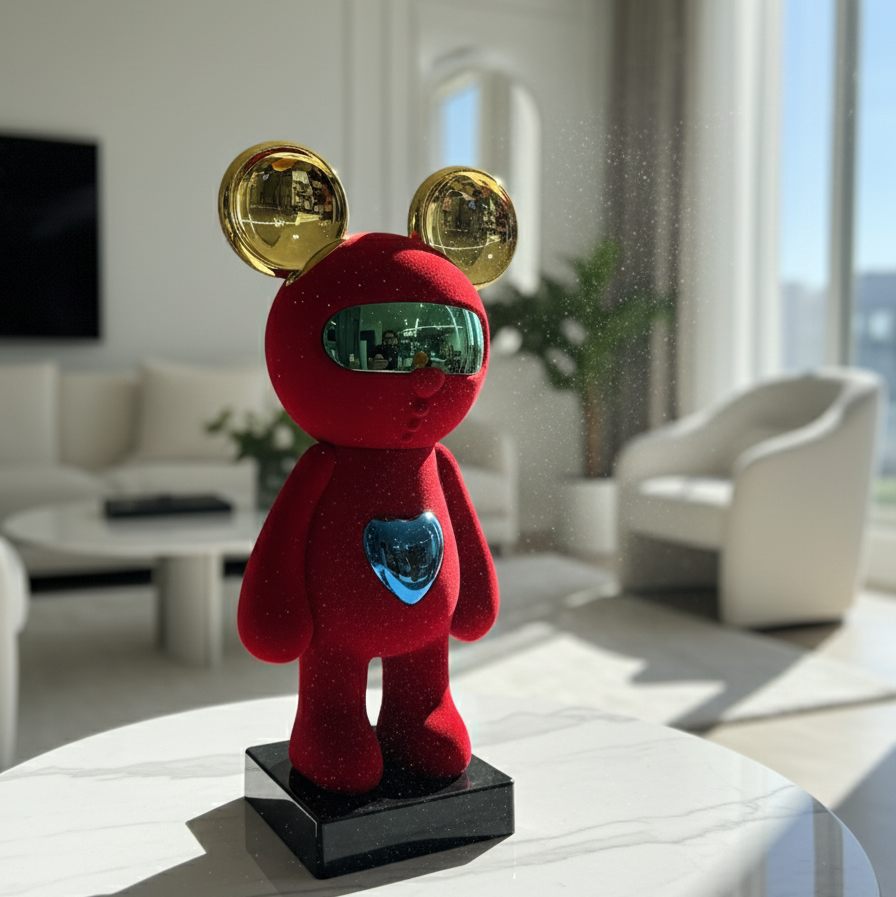 Chrome Heart Bear Sculpture
