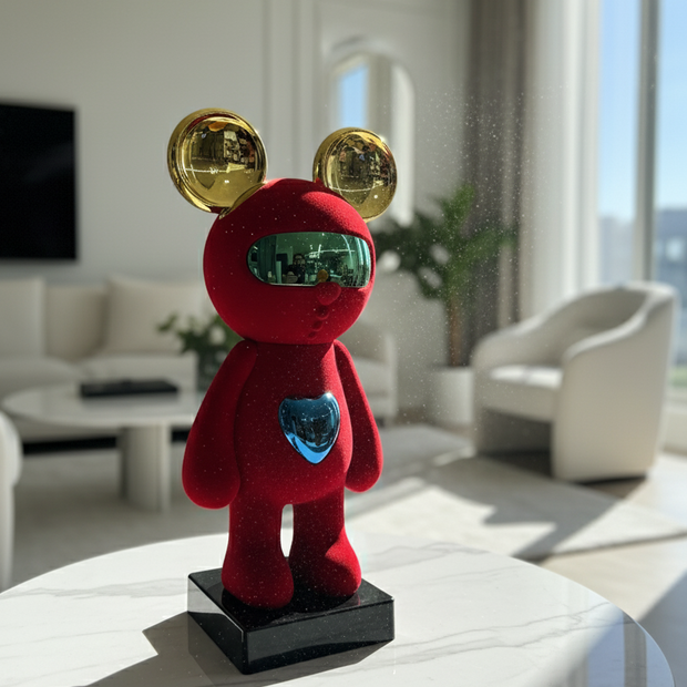 Chrome Heart Bear Sculpture