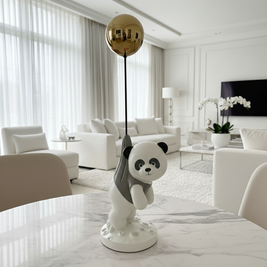 Floating Panda Sculpture