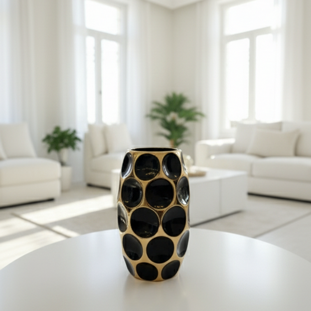 Orbis Gold Pattern Vase