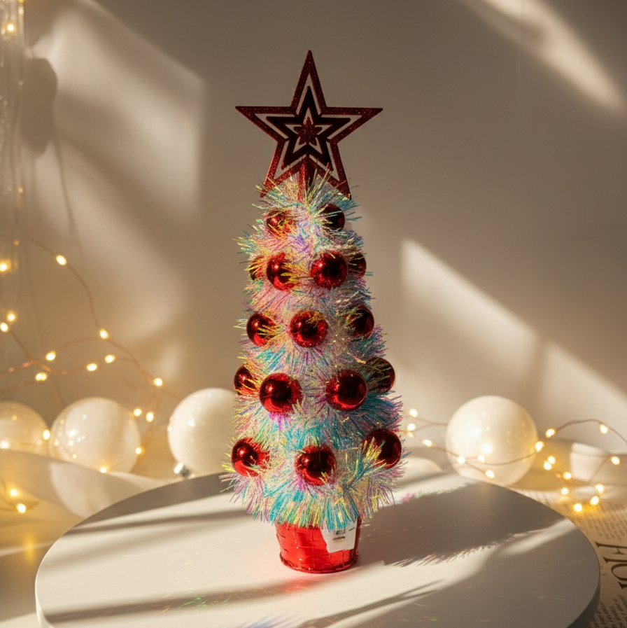 Holographic Mini Christmas Tree