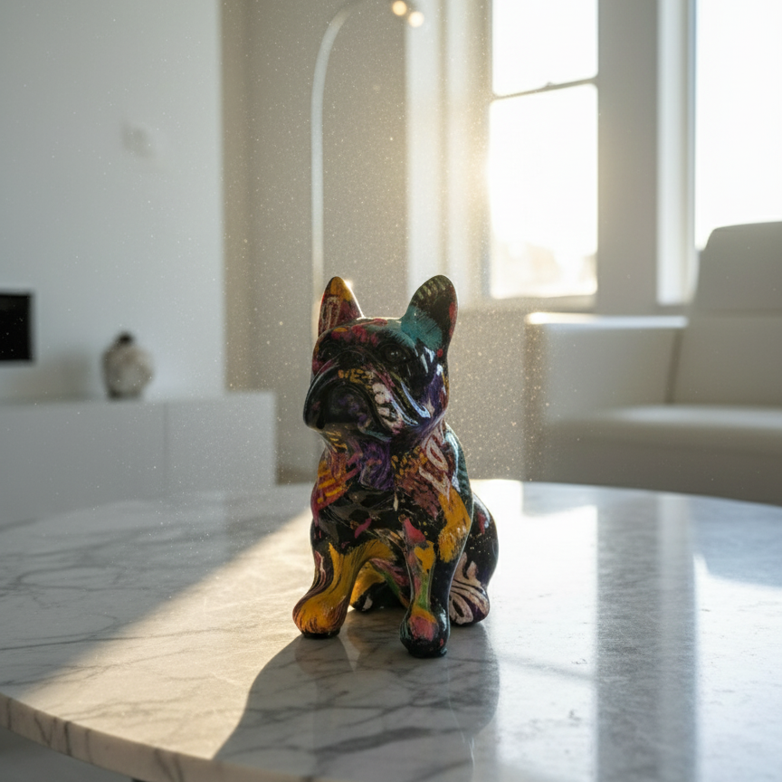 Abstract Bulldog Sculpture