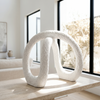 White Double Arch Sculpture