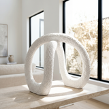 White Double Arch Sculpture