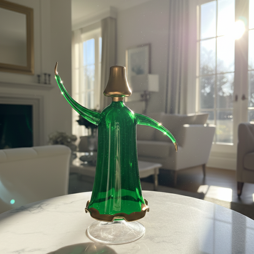 Whirling big Dervish Glass Figurine