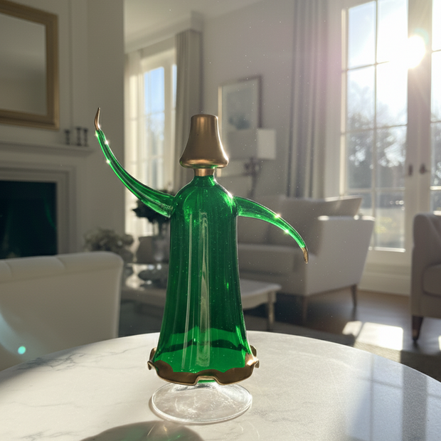 Whirling big Dervish Glass Figurine