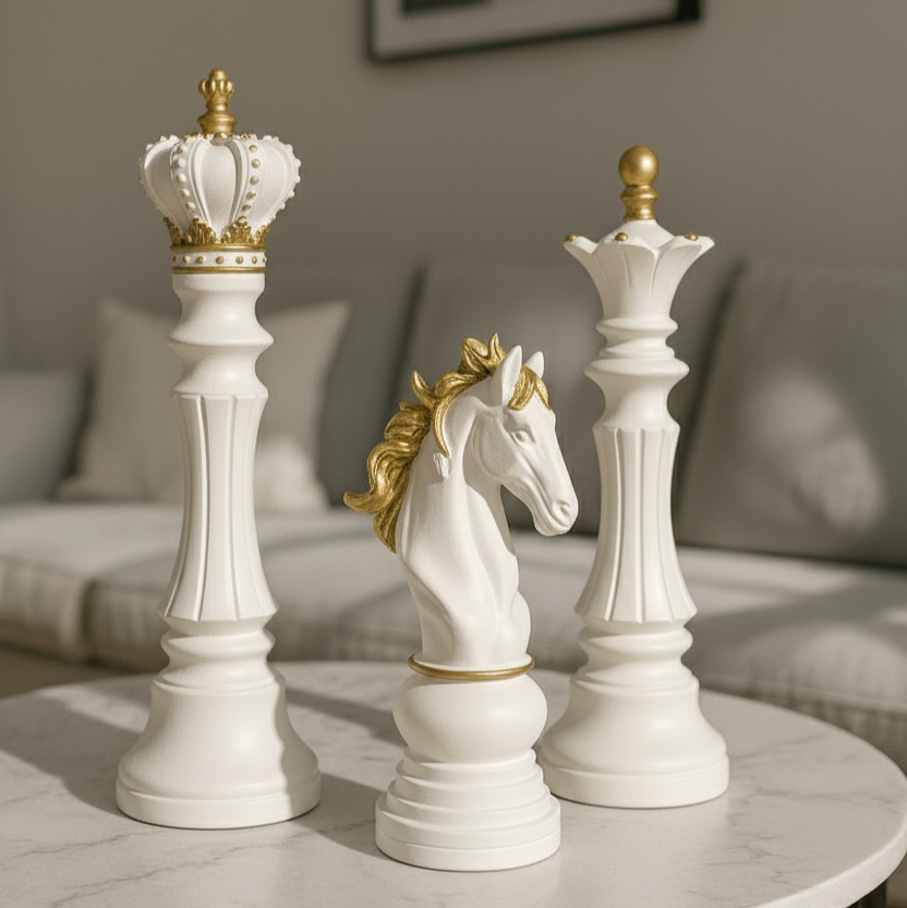 Regal Chess Trio Sculptures