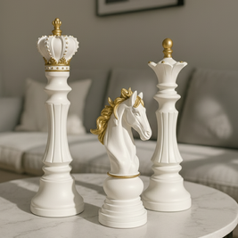 Regal Chess Trio Sculptures