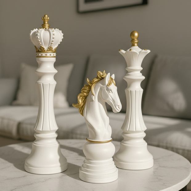 Regal Chess Trio Sculptures