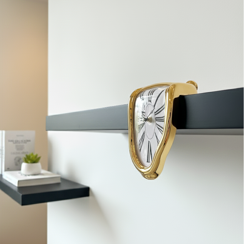Melted Time Clock Sculpture