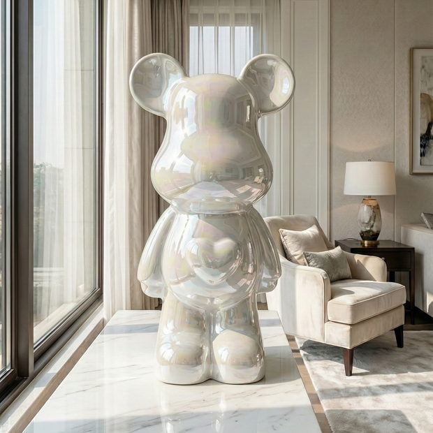 Chrome heart teddy - Figi Home