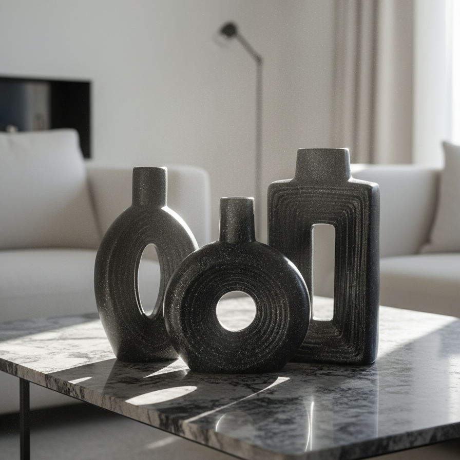 Textured Minimal Vase Set