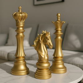 Regal Chess Trio Sculptures