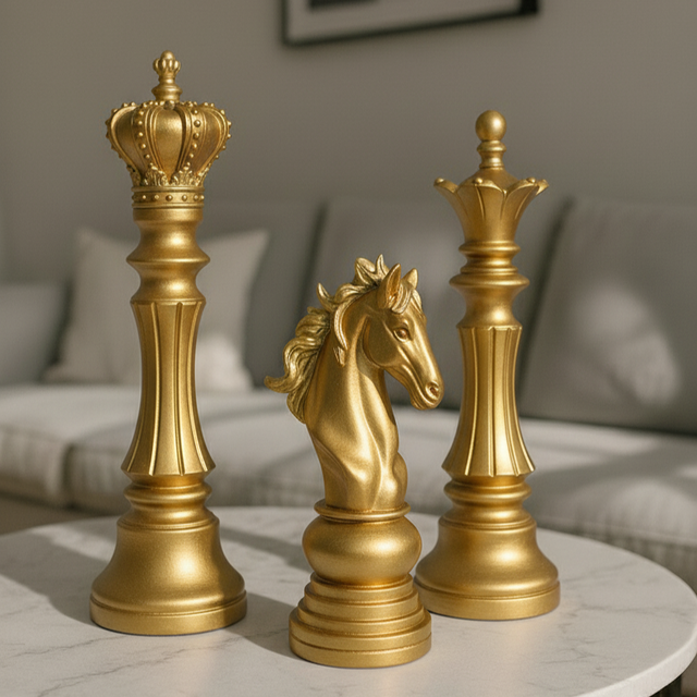Regal Chess Trio Sculptures