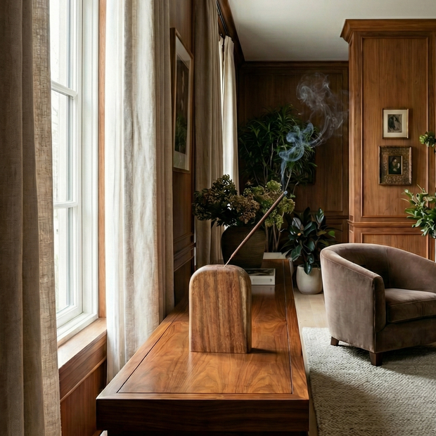 Rectangular Wood Bukhoor Holder - Figi Home