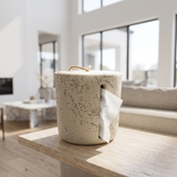 Minimalist Textured Cylinder Tissue Box