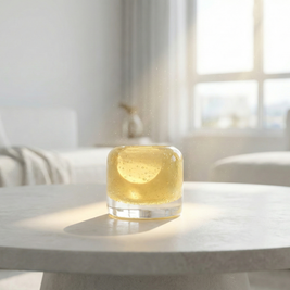 Mini Yellow Bubble Glass Vase - Figi Home