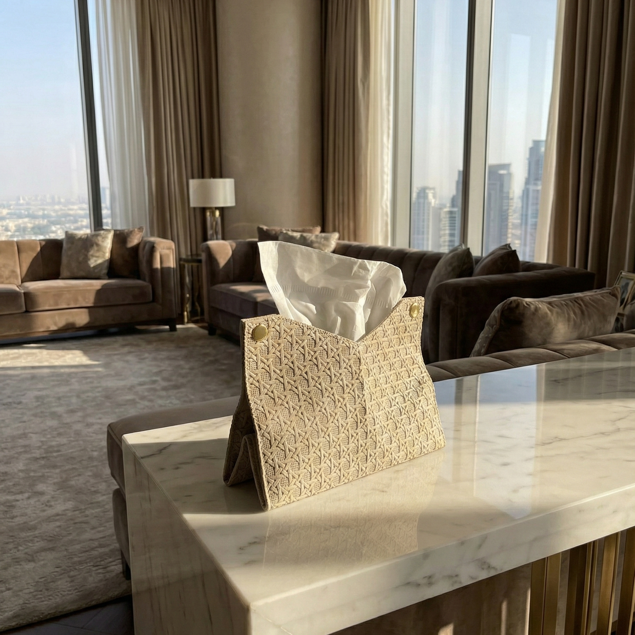 Woven Elegance Tissue Holder - Figi Home