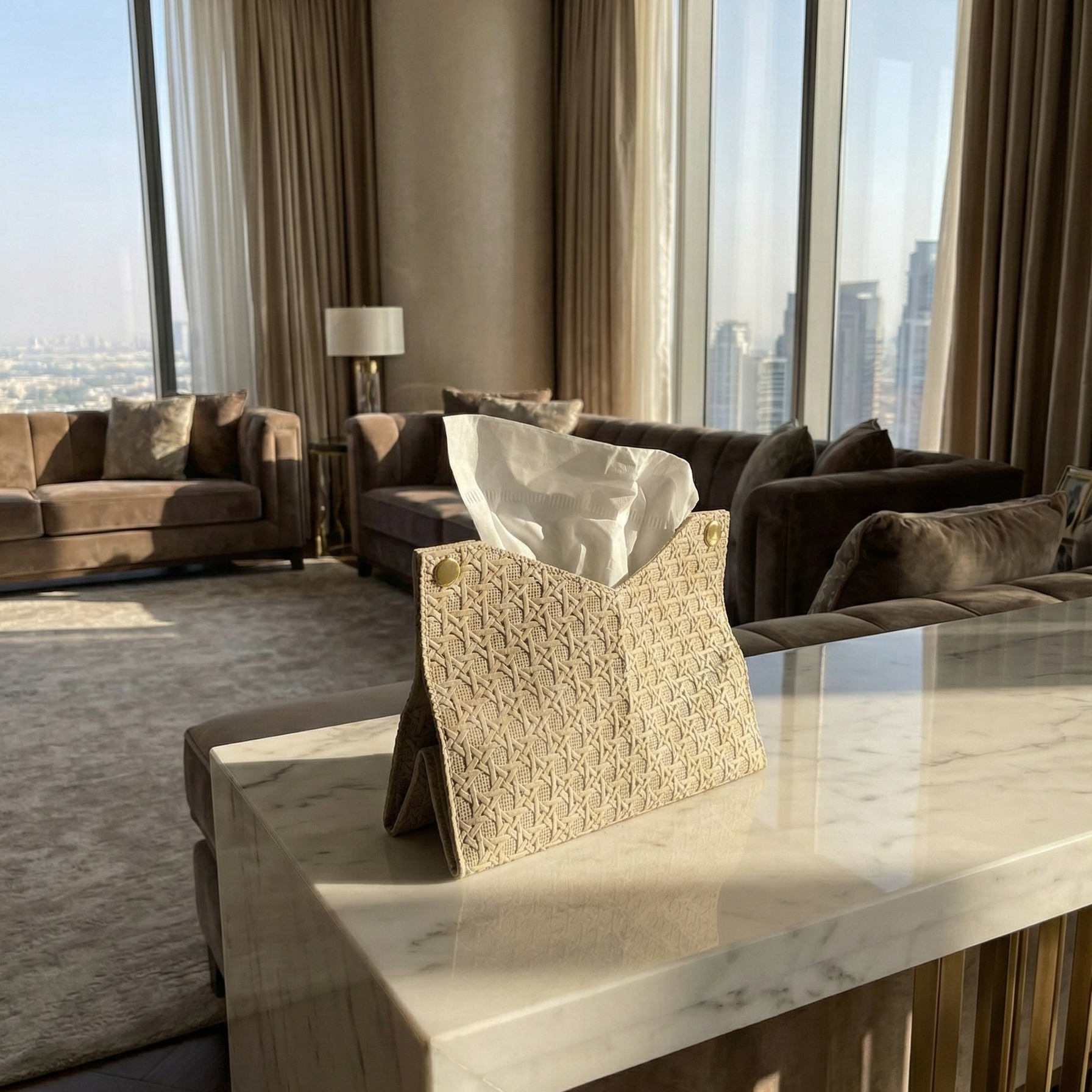 Woven Elegance Tissue Holder - Figi Home