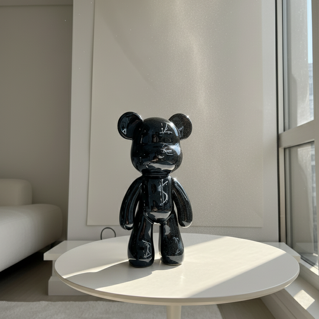 Chrome teddy Sculpture