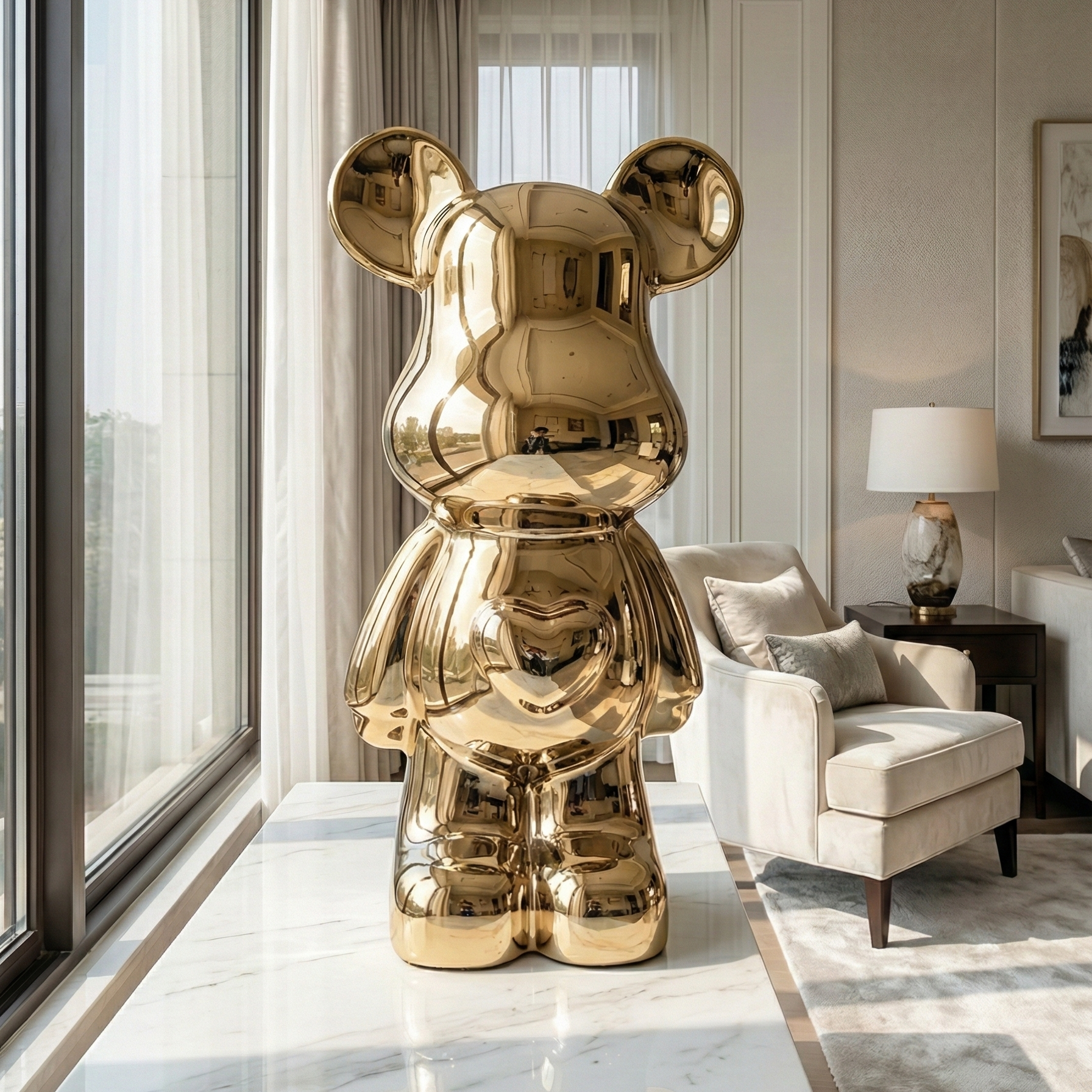 Chrome heart teddy - Figi Home