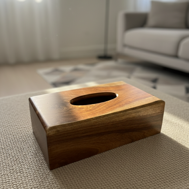 Oron Wooden Tissue Box