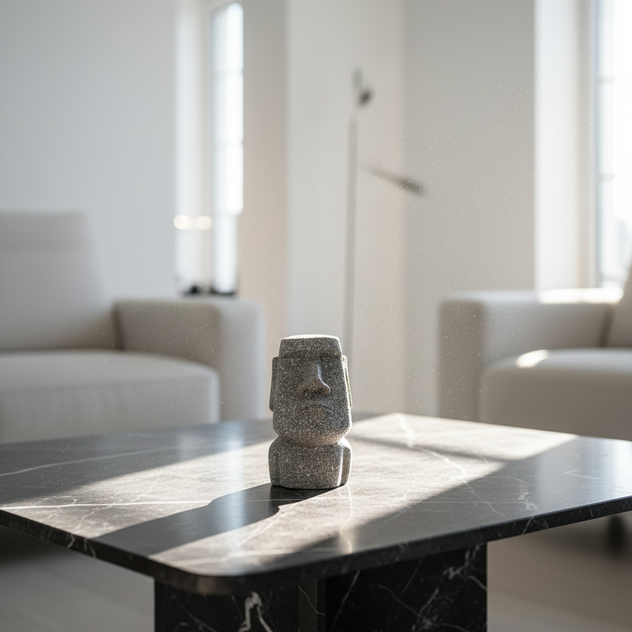 Mini Stone Head Glasses Holder