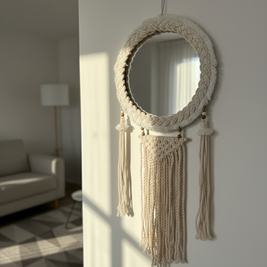 Solara Macramé Mirror