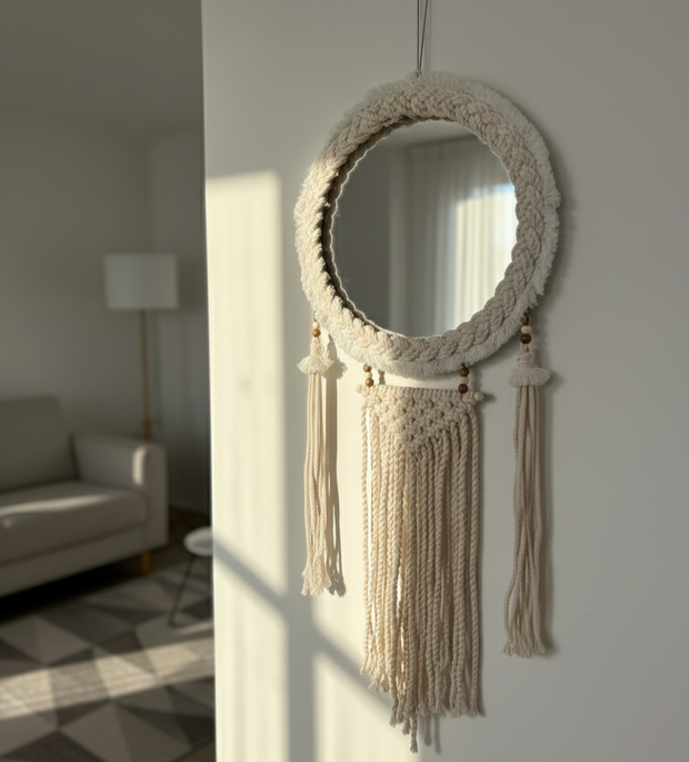 Solara Macramé Mirror