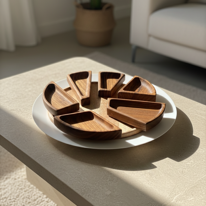 Lunara Sectioned Serving Platter