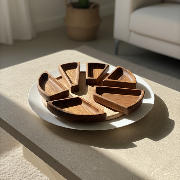 Lunara Sectioned Serving Platter