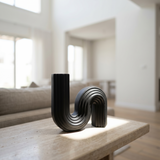 Ribbed S-Curve Sculpture