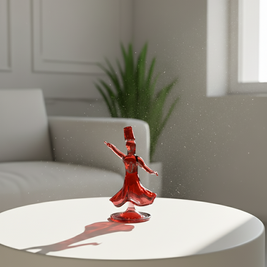 Glass Whirling Dervish Figurine