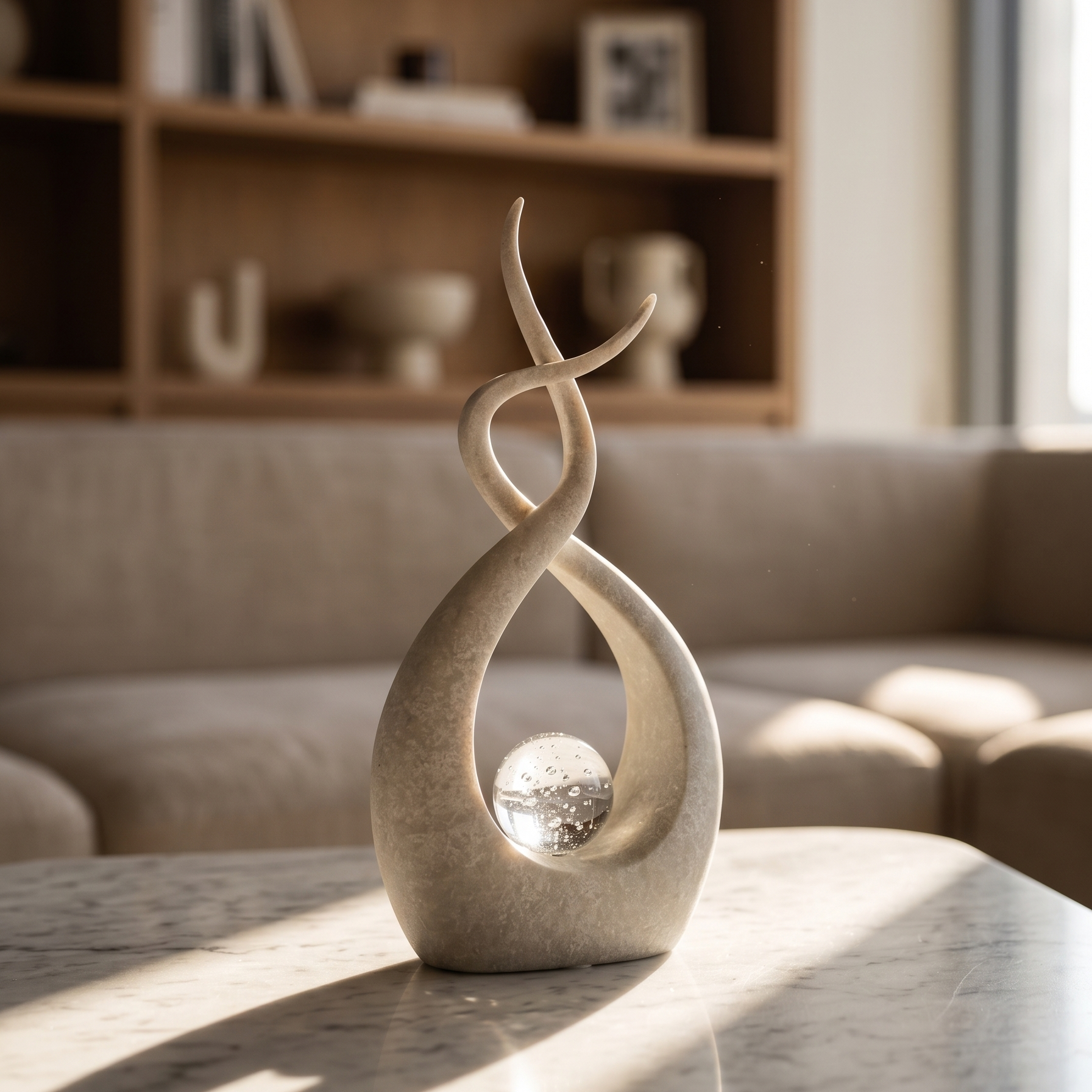 Infinity Loop Orb Sculpture