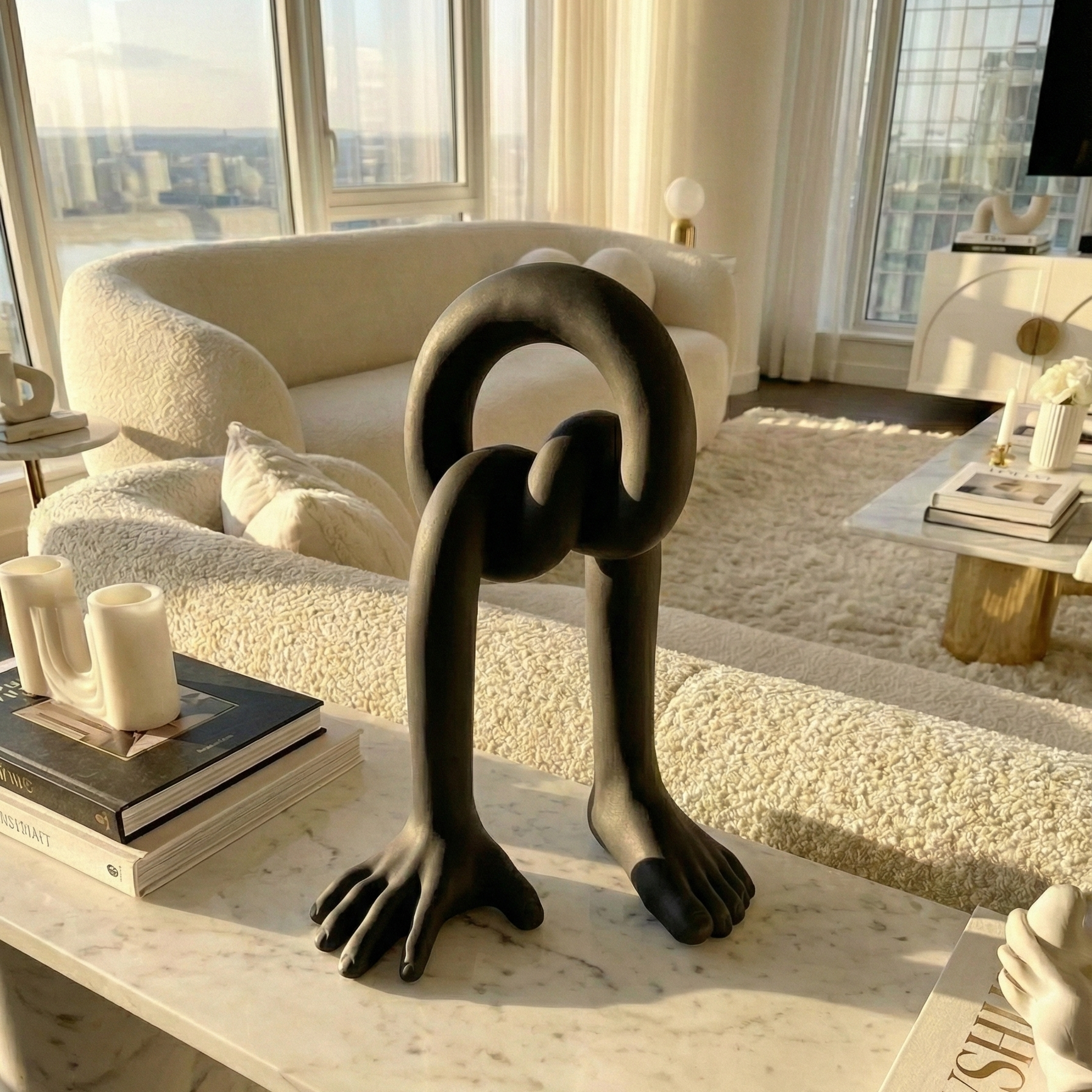 Intertwined Form Sculpture - Figi Home